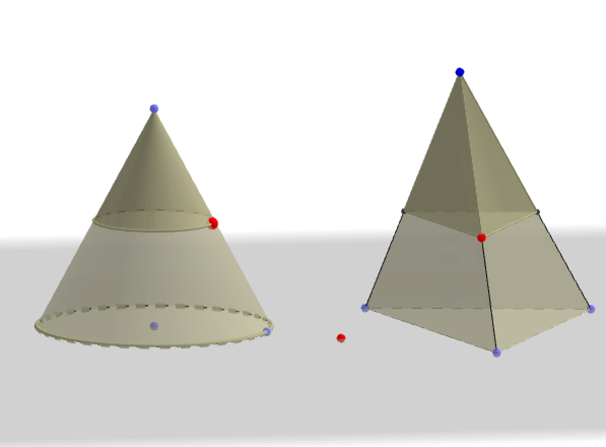 中3 相似な立体（円錐・三角錐）をアップ | 久保塾 | 今治市の学習塾